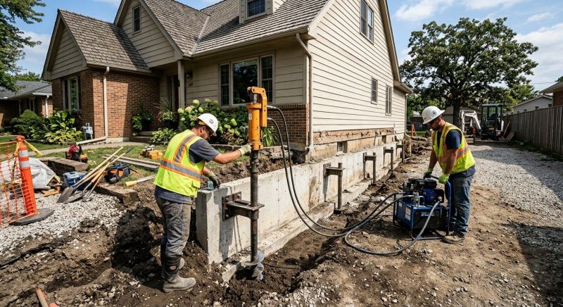 Basement Stabilization in Berlin, CT