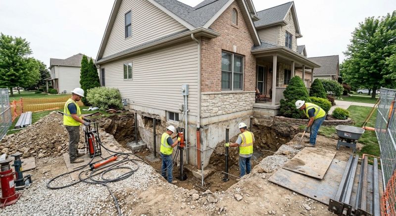 Building Foundation Repair in Woodbury, CT