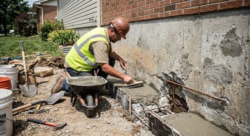 Concrete Foundation Repair in South Glastonbury, CT