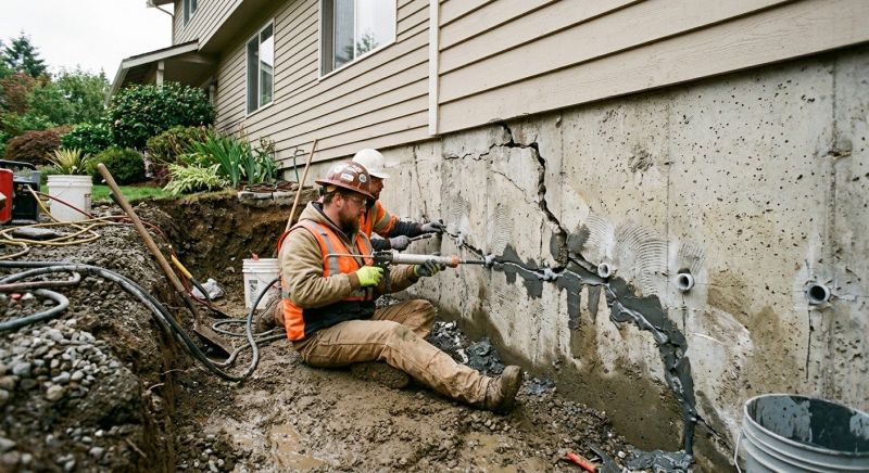 Cracked Foundation Repair in Bloomfield, CT