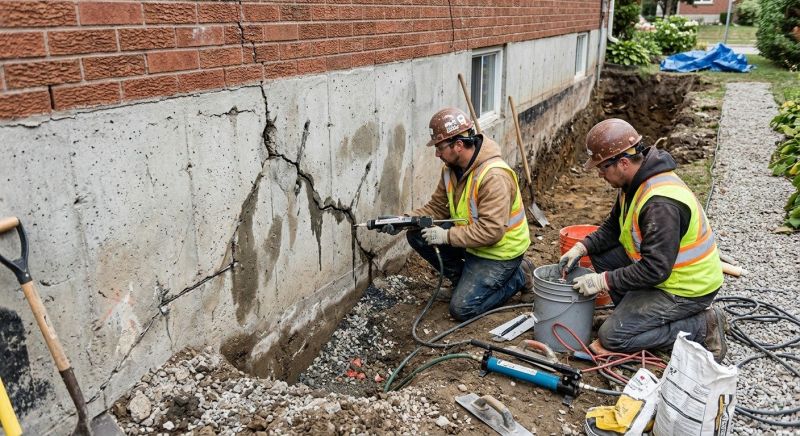 Cracked Foundation Repair in Derby, CT
