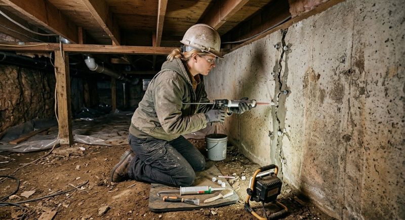 Cracked Foundation Repair in North Haven, CT