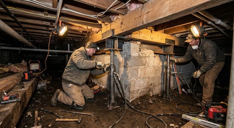 Crawlspace Foundation Repair in Madison, CT