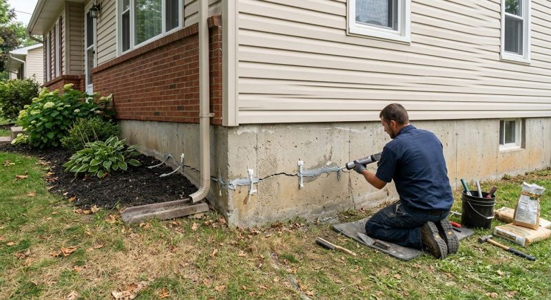 Foundation Crack Sealing in Berlin, CT