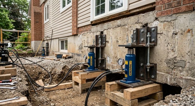 Foundation Jacking in Derby, CT