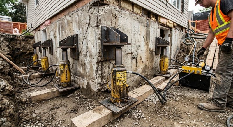 Foundation Jacking in Haddam, CT