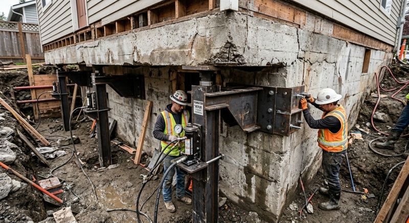 Foundation Lifting in Thomaston, CT