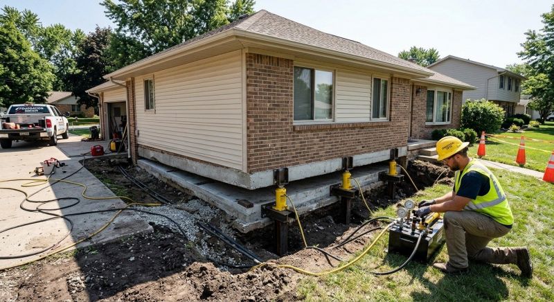 Foundation Lifting in Weatogue, CT