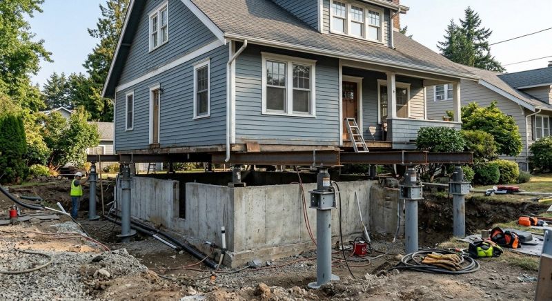 Foundation Raising in Ansonia, CT