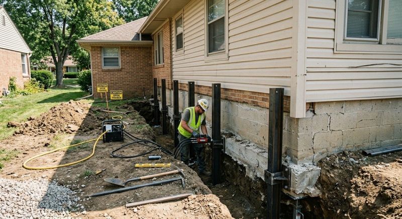 Foundation Renovation in Berlin, CT