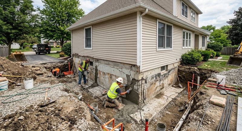 Foundation Renovation in Berlin, CT
