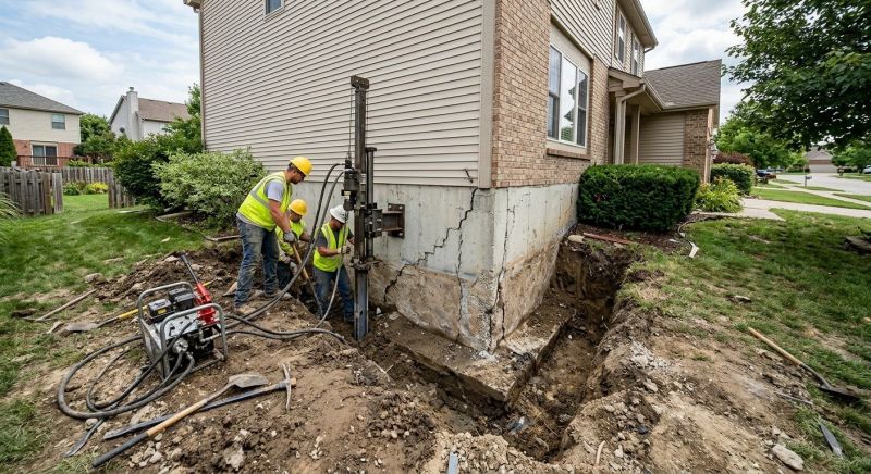 Foundation Stabilizing in Bloomfield, CT