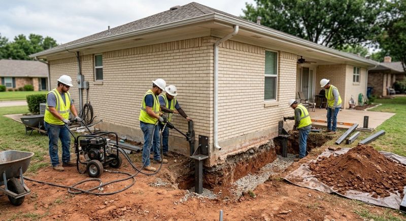 Foundation Stabilizing in Woodbury, CT