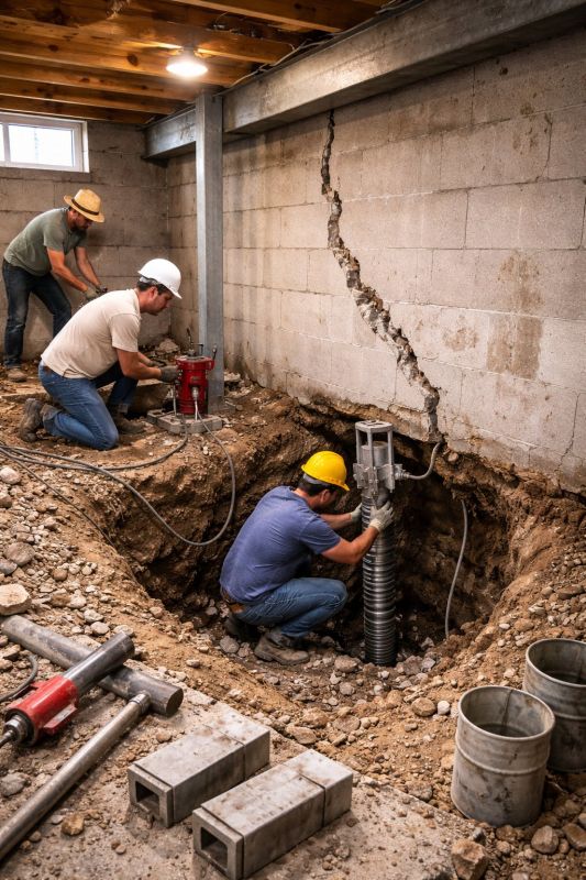 Foundation Structural Repair in Bristol, CT