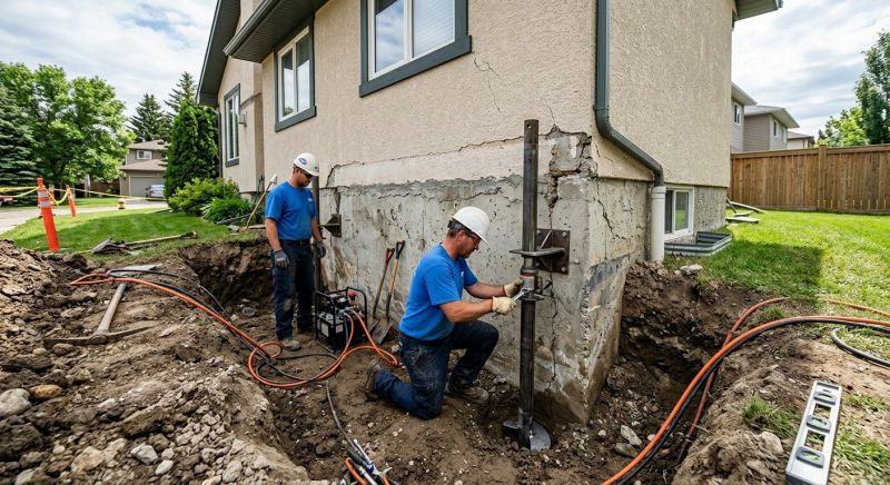 Helical Piers Installation in Berlin, CT