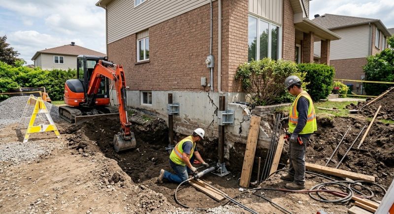 House Foundation Repair in Naugatuck, CT