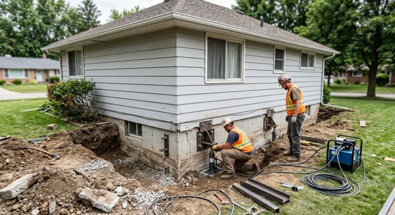 House Foundation Repair in Northfield, CT