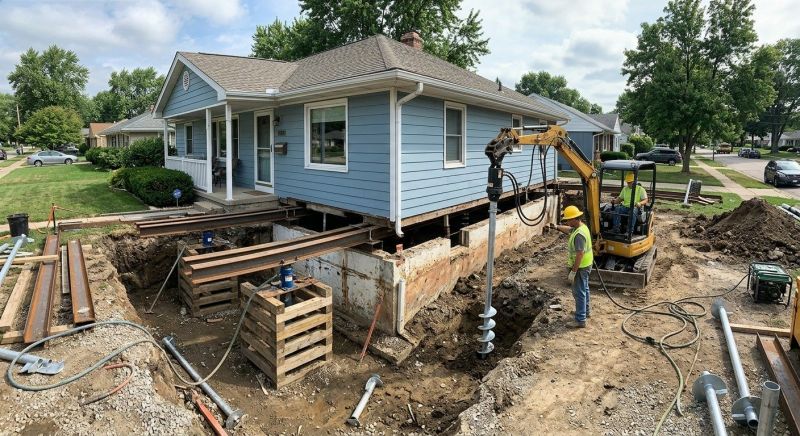 House Underpinning in Berlin, CT