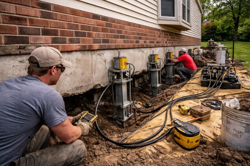 Settling Foundation Service in Bloomfield, CT