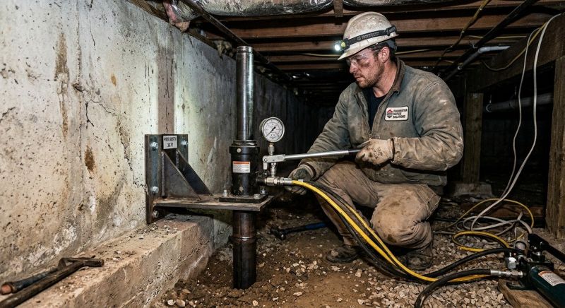 Settling Foundation Service in Middlebury, CT