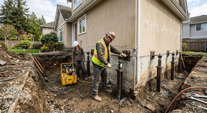 Sinking Foundation Repair in New Haven County, CT