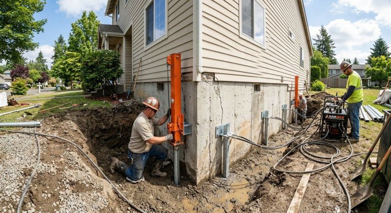 Sinking Foundation Repair in Vernon Rockville, CT