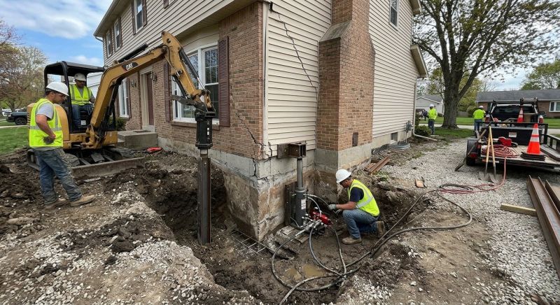 Sinking Foundation Repair in Windsor Locks, CT