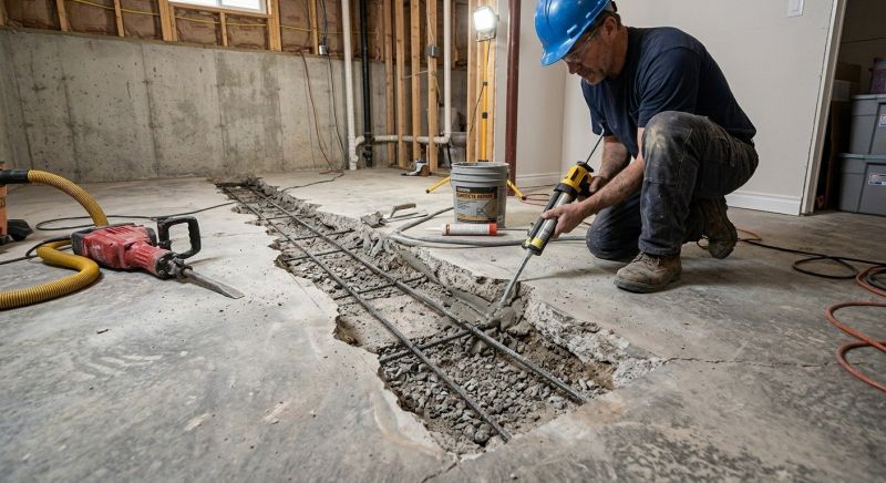 Slab Foundation Repair in Berlin, CT