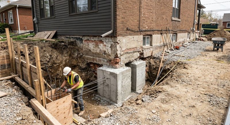 Structural Underpinning in Berlin, CT