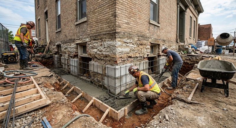 Structural Underpinning in Berlin, CT