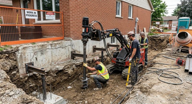 Underpinning Repair in Berlin, CT