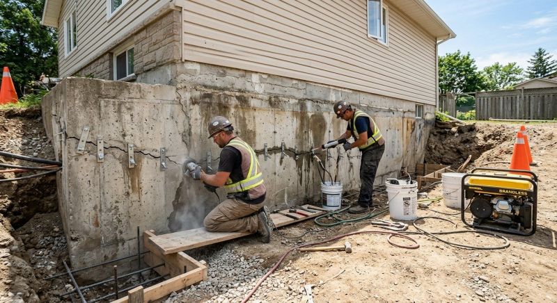 Concrete Foundation Repair in South Glastonbury, CT